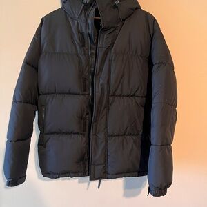 Zara Men's Dark Puffer Jacket